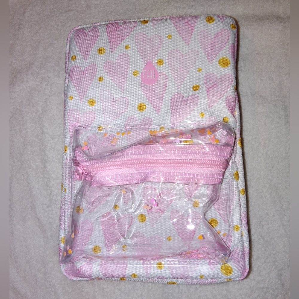 TAL pink heart shaker insulated lunchbag